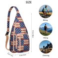 thumbnail image 2 of Modern Art Sling Backpack - Museum-Worthy Print Crossbody Bag, Fashion Forward Design, 2 of 4