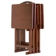 thumbnail image 1 of Winsome Alex 5-PC Snack Table Set in Walnut finish, 1 of 9