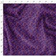 thumbnail image 4 of Soimoi Purple Poly Georgette Fabric Diamond Geometric Printed Craft Fabric by the Yard 42 Inch Wide, 4 of 5