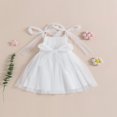 thumbnail image 4 of Robe Sans Manches pour Filles, Bretelles à Nouer, Robe Cami en Tulle Superposée, Vêtements d'Été Décontractés, Robe de Princesse, 4 of 8