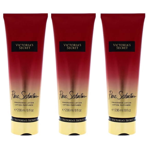Pure Seduction par Victoria's Secret pour Femmes - Lotion pour le Corps 8 oz - Lot de 3