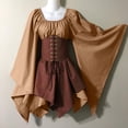 thumbnail image 1 of DPTALR Halloween Femmes Costumes de Cosplay Gothique Rétro Robe Corset à Manches Longues, 1 of 7