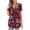 Burgundy flower, variant on a.Jesdani Women's Plus Size Tunic Tops Short Sleeve V Neck Casual Blouses M-4X