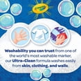 thumbnail image 2 of Crayola Ultra-Clean Washable Large Crayons, 16 Count, Washable crayons, 2 of 5