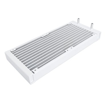 Radiateur de Refroidissement à Eau, 12 Tuyaux en Alliage d'Aluminium Radiateur de Refroidissement Liquide, 22mm Dissipation de Chaleur Structure Ailette, 7,5mm OD Pagode Port pour 6 à 7mm Tuyau Souple