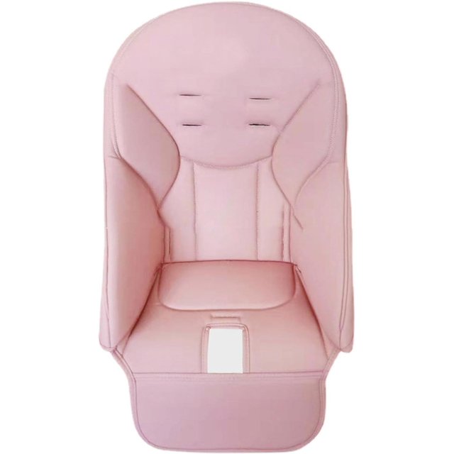 HSHDLDF Housse de Chaise Haute pour Bébé en Cuir PU, Montrée en Couleur Rose Doux. la Housse de Coussin de Chaise Haute Multifonctionnelle Présente des sections Rembourrées pour le Confort, des Fentes pour Fixer les Sangles et une surface Facile à Nettoyer. Conçue pour s'Adapter aux Chaises Hautes Peg Perego, Kosmic Jané, Baoneo et Siesta Zero3, Elle Protège contre les Déversements et les Taches Tout en Ajoutant de l'Élégance aux Espaces de Repas.