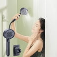 thumbnail image 1 of Dvkptbk Pomme de Douche Pomme de Douche à Main Ensemble Pomme de Douche à Main 5 Réglages de Jet Haute Pression pour Douche de Gym Autres Outils Ménagers, 1 of 8