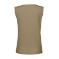 thumbnail image 5 of Timegard Womens Tank Tops Summer Ribbed V Neck Button Sleeveless Slim Basic Tee Casual Going out Tops, 5 of 5