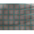 thumbnail image 3 of oneOone Georgette Viscose Fabric Tartan Check Print Fabric BTY 42 Inch Wide, 3 of 4