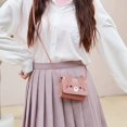 thumbnail image 2 of Btomtd Petit et Mignon Mini Porte-Monnaie de Style Occidental pour Enfants, Rose, 2 of 6