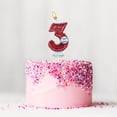 thumbnail image 3 of Baseball Glitter Birthday Cake Candle, Number Topper Decor for Sports Themed Party, 3 of 4