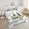 thumbnail image 4 of Erosebridal Happy Camping Bedding Sets Full with Comforter, RV Camper Duvet Insert, Cartoon Camp Decor, Reversible, 4 of 7