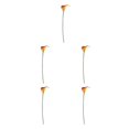 thumbnail image 2 of kurtrusly Wedding Decor With Simulated Calla - Choose Variety Of Colors And Styles With High 3D And Simulation Durable PU reddish yellow 5PCS, 2 of 6