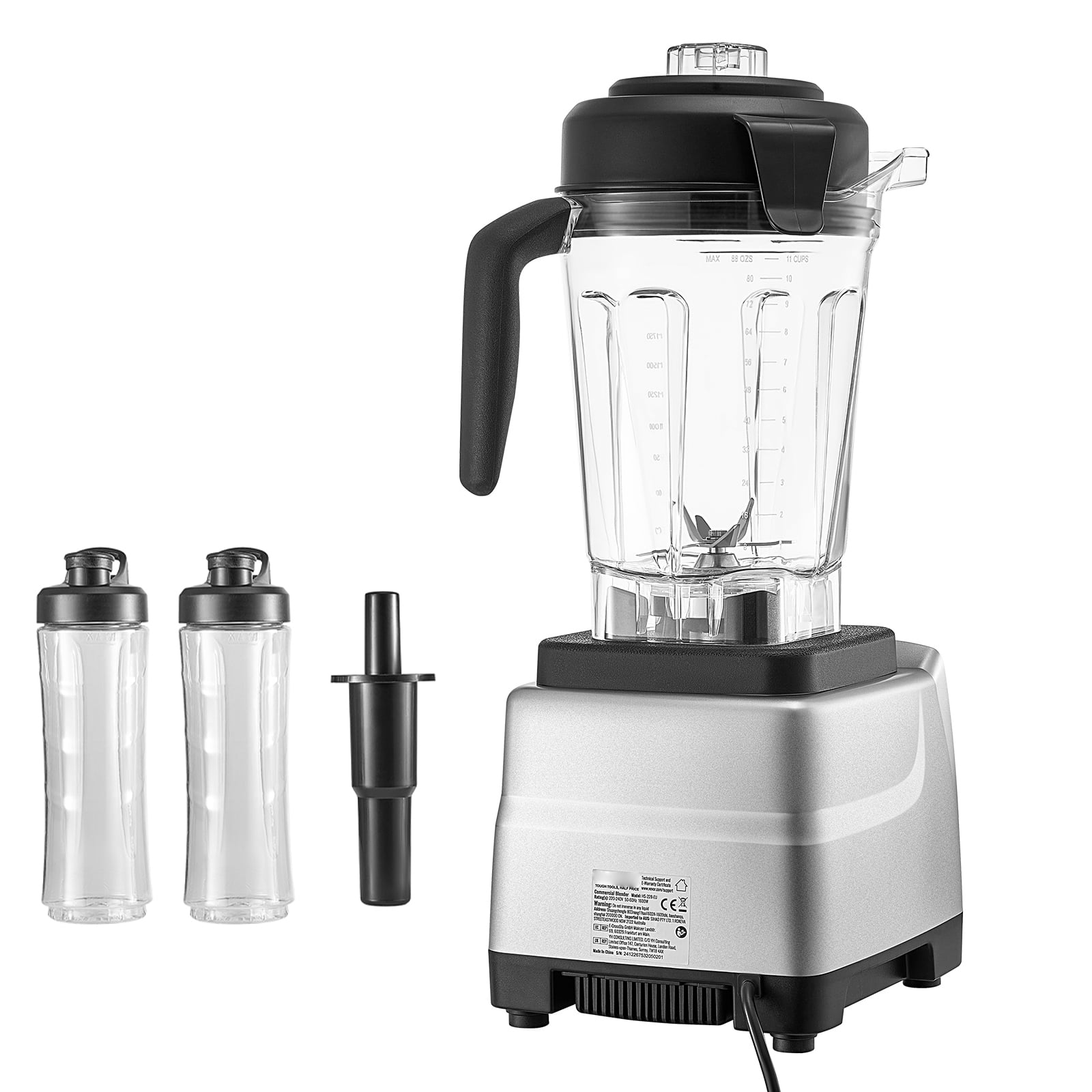 KFFKFF Blender for Smoothies, 85 oz 1400W, Professional Blender with Powerful Motor, Multi-Functional Food Processing Blender with 2 Cups for Smoothie/Milkshake/Juice