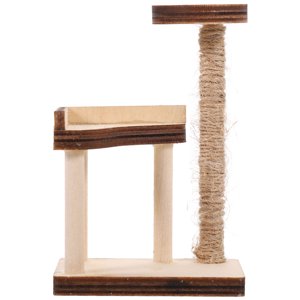 WHAMVOX 1Pcs Mini Modèle d'arbre de chat maison pour Dollhouse et Playtime en couleur montrée