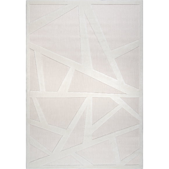 LaDole Rugs Outdoor Indoor Area Rug | Durable Soft Geometric Modern Carpet Mat For for Patio, Balcony, Bedroom, Living Room, Kitchen, Dining, Entrance, and Hallway