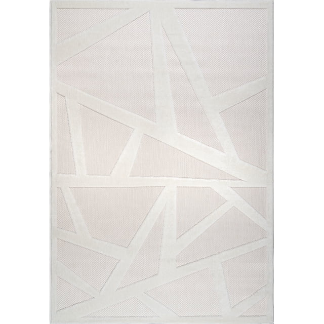 LaDole Rugs Outdoor Indoor Area Rug | Durable Soft Geometric Modern Carpet Mat For for Patio, Balcony, Bedroom, Living Room, Kitchen, Dining, Entrance, and Hallway