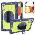 thumbnail image 1 of For Xiaomi Redmi Pad SE 11 Inch 360 Rotating Tablet Case Kids Safe Cover With Hand Shoulder Strap 3-Layers Protection Funda Capa Navy Blue-Aqua Redmi Pad SE 11 inch, 1 of 6