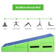 thumbnail image 2 of Costway Pliant Gymnastique Tumbling Mat Incline Cheese Coin Exercice Coussin W / Poignées, 2 of 10