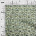 thumbnail image 1 of oneOone Georgette Viscose Fabric Leaves & Floral Block Print Sewing Fabric BTY 42 Inch Wide, 1 of 5