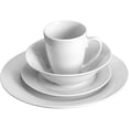 thumbnail image 3 of Gibson 102563.16RM Porcelain Zen Buffet 16 Piece Round Dinnerware Set, White, 3 of 6