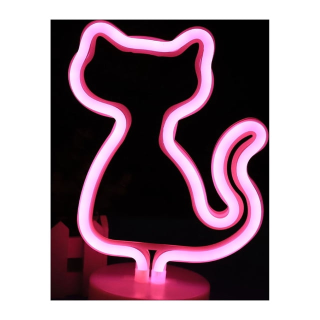 Labymos Cute Design Night Light Beside Lamp 3 * AA Cell Operated USB Powered Portable for Home Decoration Deco Birthday Present Gift