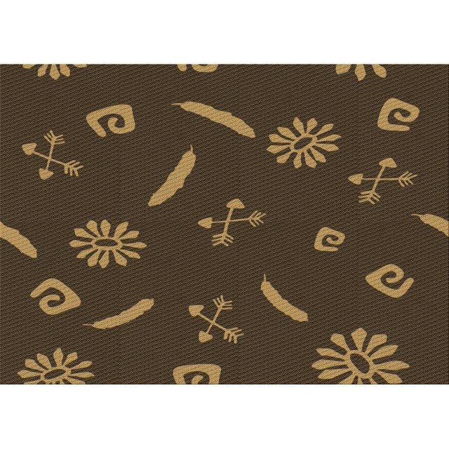 Ahgly Company Tapis Rectangulaire d'Intérieur Lavable en Machine Chêne Brun Transitionnel, 8 Pieds x 10 Pieds