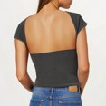 thumbnail image 4 of BLCHUNen Débardeurs pour Femmes Tendance Sans Manches à Enfiler Col Rond Coupe Ajustée Extensible Léger Entraînement Sport Actif Décontracté Hauts, 4 of 7