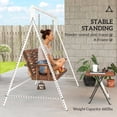 thumbnail image 4 of Outsunny Swing Stand, Metal Swing Frame, 528 LBS Weight Capacity, White, 4 of 10