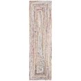 thumbnail image 3 of Safavieh Braided Collection BRD210B Handmade Boho Reversible Cotton Runner, 2'3" x 8' , Ivory / Multi, 3 of 5