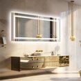 thumbnail image 2 of Wisfor 120x60cm LED Bathroom Mirror: Dimmable Vanity Mirror, Dual Lights, Anti-Fog, Rectangle, Home, 2 of 14