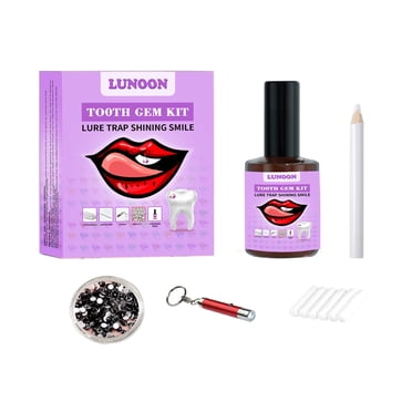 Bilqis Professional DIY Teeth Gems Kit with Curing Light and Glue, Great Jewelry kit with Glue and Crystals