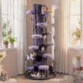thumbnail image 2 of Gymax 90.5'' Multifunctional Cat Tree w/Private Condos Sisal Covered Scratching Panel, 2 of 10