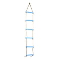 thumbnail image 2 of Kid Climbing Ladderldren Ladder Toy Plastic Nylon Outdoor Plastic Six Sectionldren Kids Rope Climbing Ladder Toy Exercise Equipment Blue, 2 of 8
