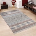 thumbnail image 2 of Casavani Geometric Cotton Mat Living Area Rug, Black 4x8 Ft, 2 of 6