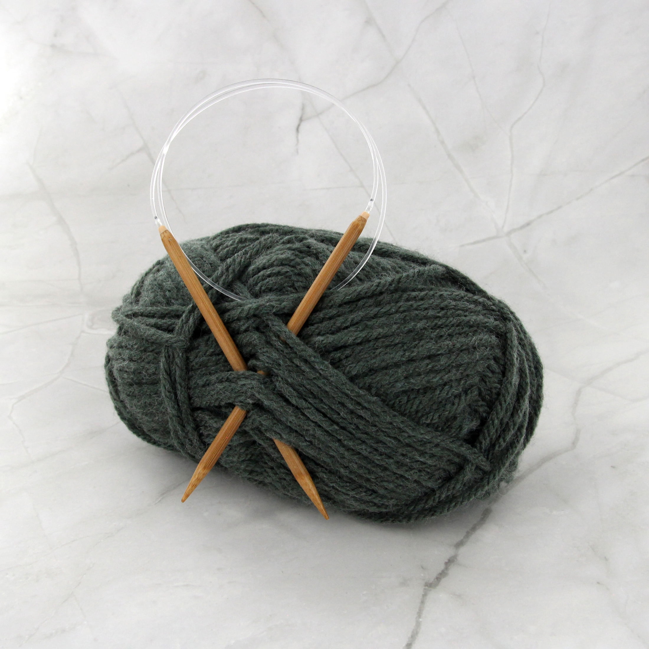 LOVE KNITTING Aiguilles à tricoter circulaires en bambou, 75 cm (30 po), 6 mm (US 10)