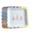 thumbnail image 1 of Christmas Disposable Plates Plastic 9 in Round Festive Design 10 Count, 1 of 7