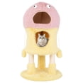 thumbnail image 1 of Gymax Monster-Themed Cat Tree w/ 2 Private Condos Long Plush Sisal Scratching Posts, 1 of 10