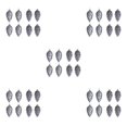 thumbnail image 2 of relayinert 8pieces Tree Decoration Eye-catching Pine Cone Decorations For Festive Dark Grey 5Set, 2 of 6