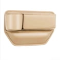 thumbnail image 1 of Beige Car Driver Side Seat Gap Storage Box Multifunctional Storage Pu Leather Organizer Beige A #hj1W8, 1 of 7