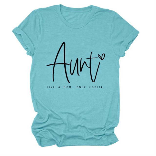 LUOGENLI T-shirts pour Femme pour Femmes Mode Féminine Décontractée Lettre Manches Courtes Col Rond T-Shirt Haut 4xlt T-shirts pour Femmes T-shirts Graphiques Fête de la Saint-Patrick Bleu Ciel TTG