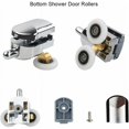 thumbnail image 4 of 25mm Sliding Shower Door Rollers for 4-6mm Glass, Bathroom Replacement Parts, Easy Install, 4 of 5