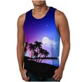 thumbnail image 1 of IROINID Hommes Chemises Sans Manches, Nouvelle Mode Décontractée Hommes Gilet en Vrac Imprimé Sport à Col Rond, 1 of 4