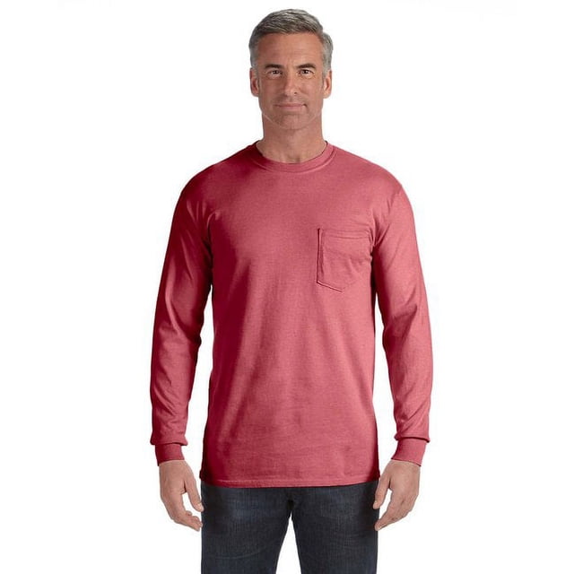 Comfort Colors T-Shirt à Manches Longues pour Adulte avec Poche