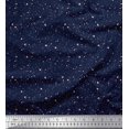 thumbnail image 1 of Soimoi Blue Poly Georgette Fabric Brush Stroke Abstract Print Fabric by the Yard 52 Inch Wide, 1 of 3