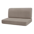 thumbnail image 2 of mmirethe RV Dinette Cushion Covers Easy Fitted Dark Stretch Slipcover Seat Sofa RV Elastic Gray Khaki, 2 of 5