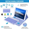 thumbnail image 4 of Keyboard Case for iPad 6th Generation(2018)  iPad 5th Gen(2017)  iPad Air 2  iPad Air  iPad Pro 9.7  Detachable Bluetooth Keyboard with Pencil Holder  Black, 4 of 6