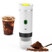 Portable Coffee Machine for Car Home Travel 3 in 1 Cordless Electric Coffee Maker Work With Capsule and Ground Coffee 15Bar Mini Cold Brew and Heating Coffee Maker with 150ml Cup