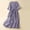 Purple, variant on Linen Dress Women, Summer Long Maxi Dress with Embroidery, Loose Fit Casual Dress for Vacation and Wedding