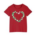 thumbnail image 1 of FAIWAD Hauts pour Enfants pour la Saint-Patrick Manches Courtes Col Rond Ample Confortable Chandail Garçons Filles T-Shirts Imprimés Mignons, 1 of 4